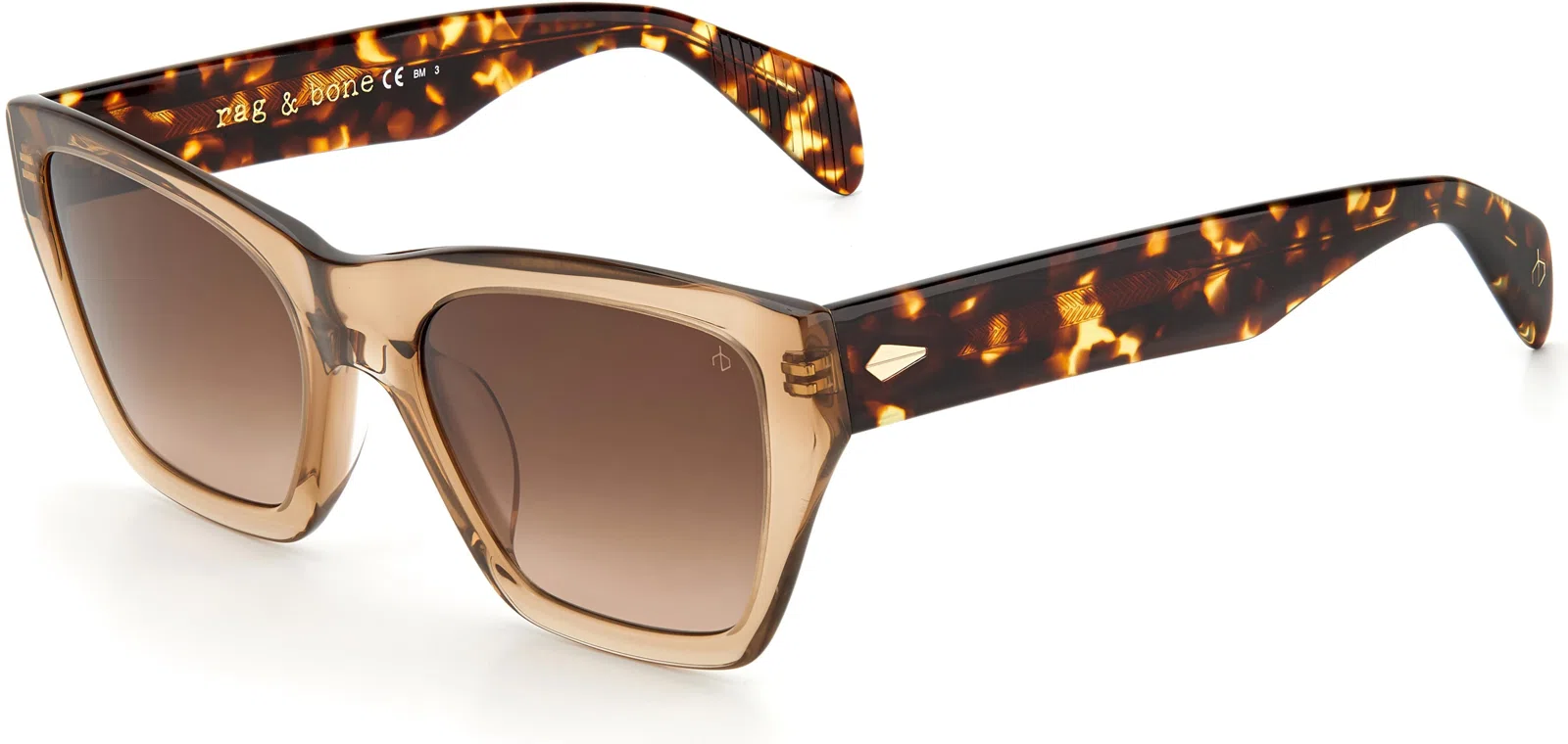 Rag & Bone 1046 Sunglasses - Green - view 6